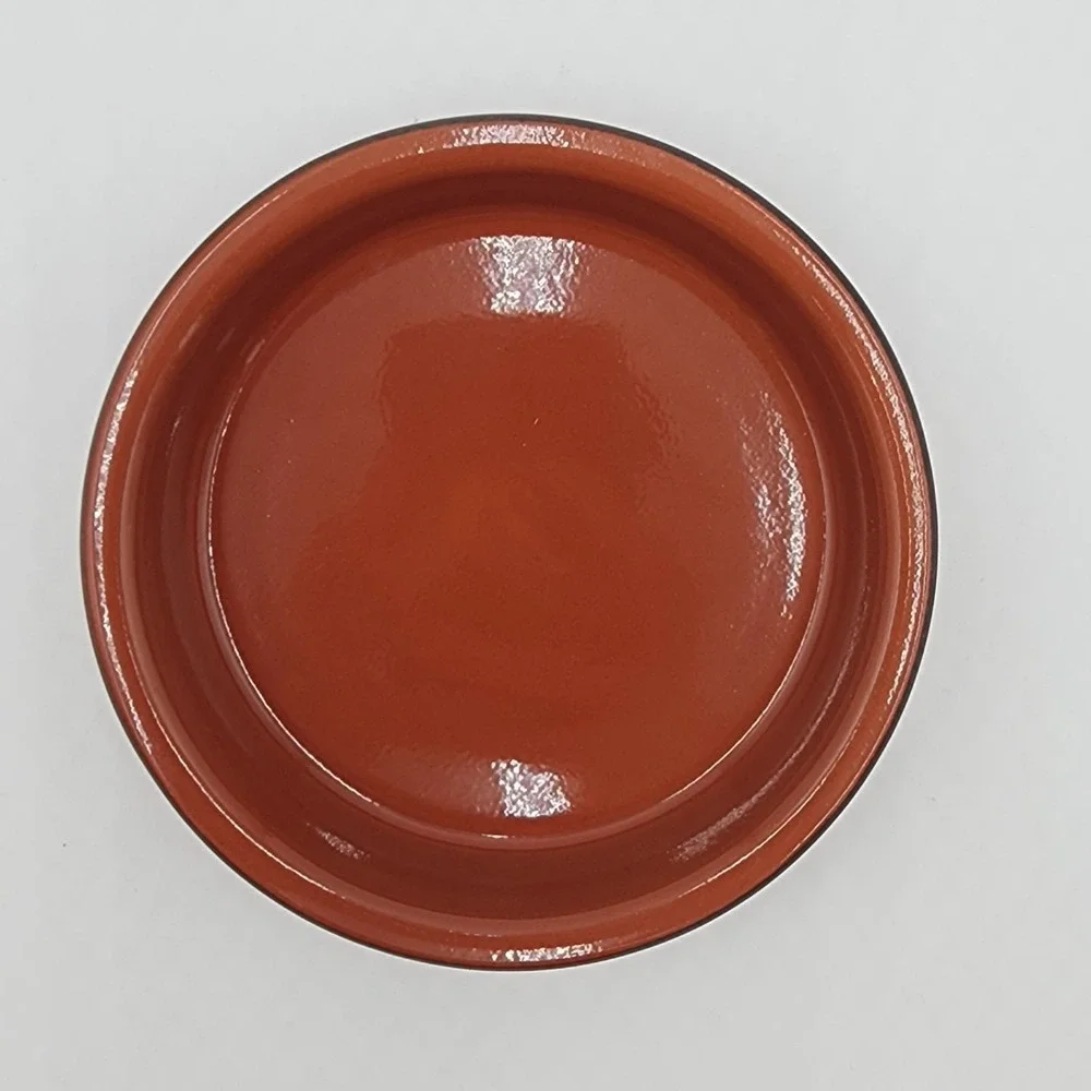 Cermer Terracotta Ramekin Round Pottery Baking Dish Glazed Stoneware Replacement